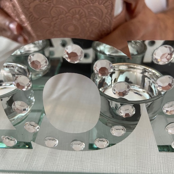 Love mirror tea light candle ornament - Picture 6 of 10